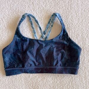 lululemon athletica Blue Racerback Sports Bra